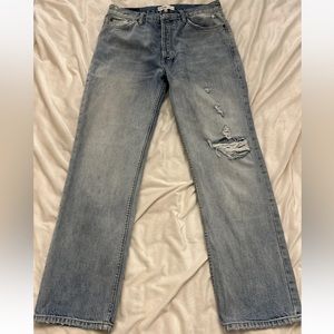 Re/Done Originals Straight Leg Light Wash 29